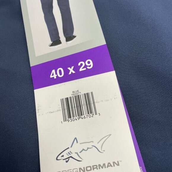 NEW Greg Norman Men's 40x29 Performance Classic Dress Pants Navy - Picture 5 of 9